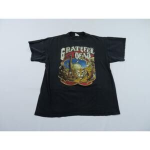 Grateful Dead 1996 Without a Net Tiger Circus Rick Griffin Black T-shirt Sz L